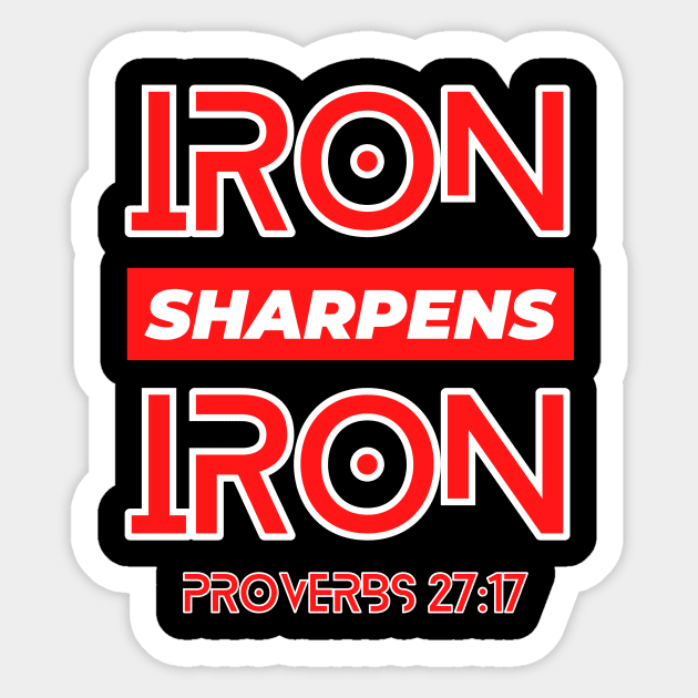 Iron Sharpens Iron | Christian Typography Sticker by All Things Gospel